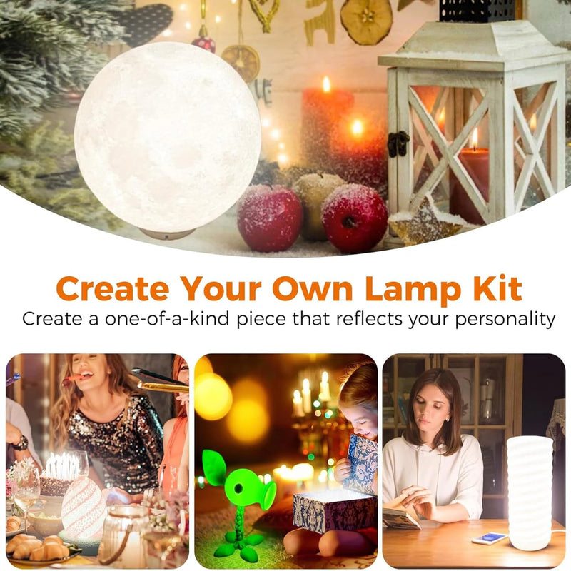 សម្រាប់ឧបករណ៍ចង្កៀង LED របស់ Bambu Lab ឈុតភ្លើង LED ដែលអាចលៃតម្រូវបាន គ្រឿងបន្លាស់ផ្នែករឹង DIY ម៉ូដែលពន្លឺពណ៌ស/ត្រជាក់/ក្តៅ ដោយគ្មានសំបកចង្កៀង 001