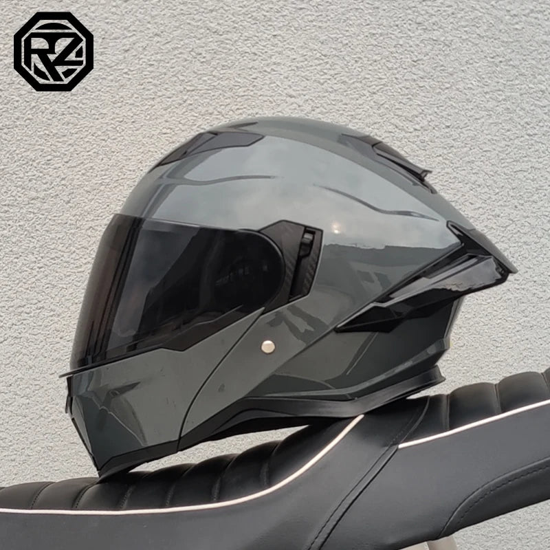 ORZ modular motorcycle helmet, men's and women's flip helmet, dual sunshade approved by DOT