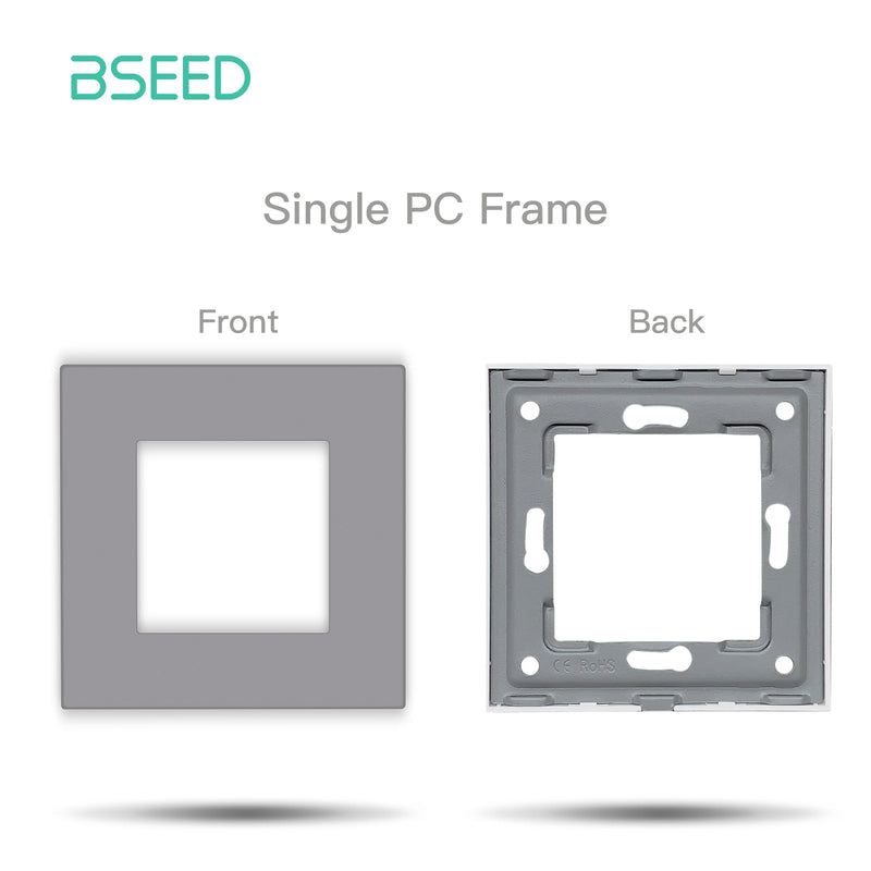 BSEED Wall Socket Internet Cat6 Parts Plastic Frame USB Type-C Charge Port TV HDMI Interface DIY Function Part Free Combination