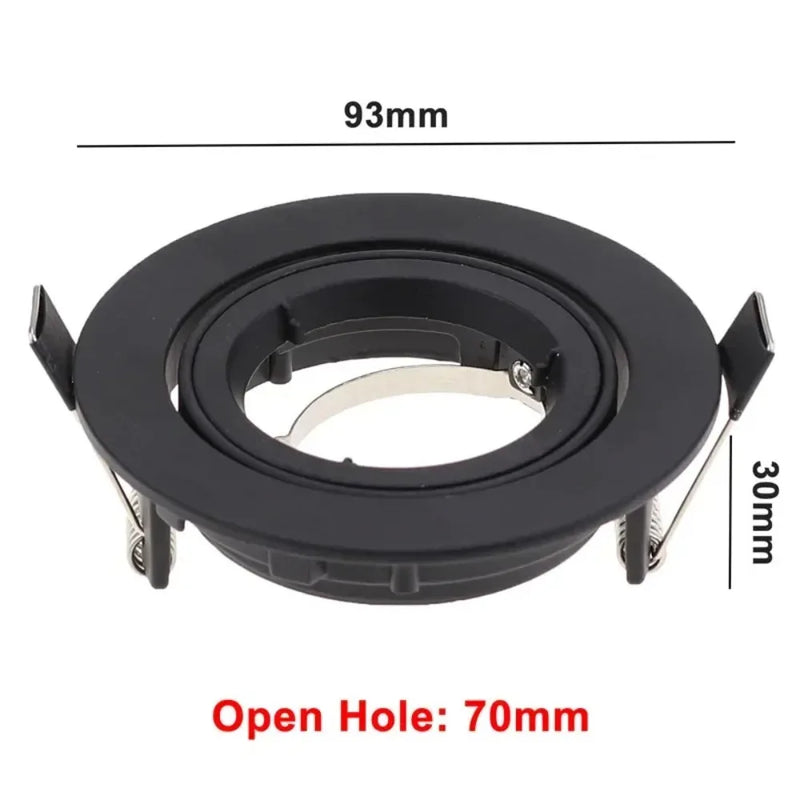 JOYINLED 1/10PCS Adjustable Round LED Downlight Frame MR16 GU10 Recessed Ceiling Light Trim Lamp Holder Socket Spot Fixture
