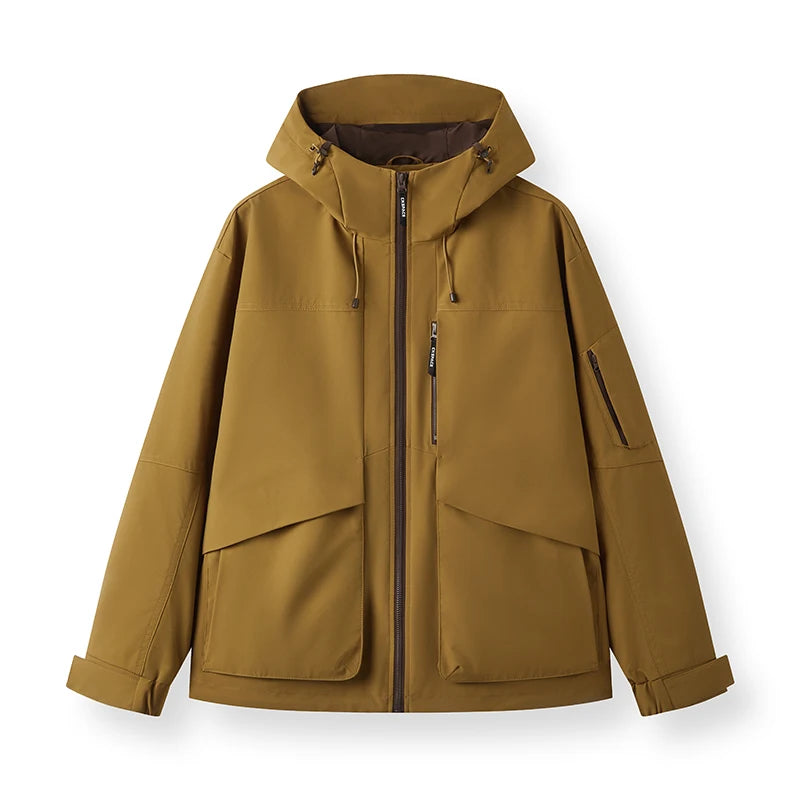 Semir Men Jacket Outdoor Mountain Style Hooded Loose Couple Casual Style Autumn Lightweight Outerwear Daily Wear 2026