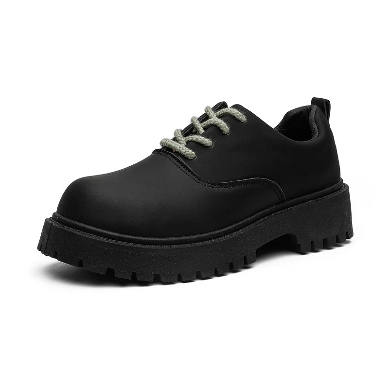 Men's big head business casual shoes four seasons new light breathable soft-sole non-slip comfort outdoor walking leather shoes