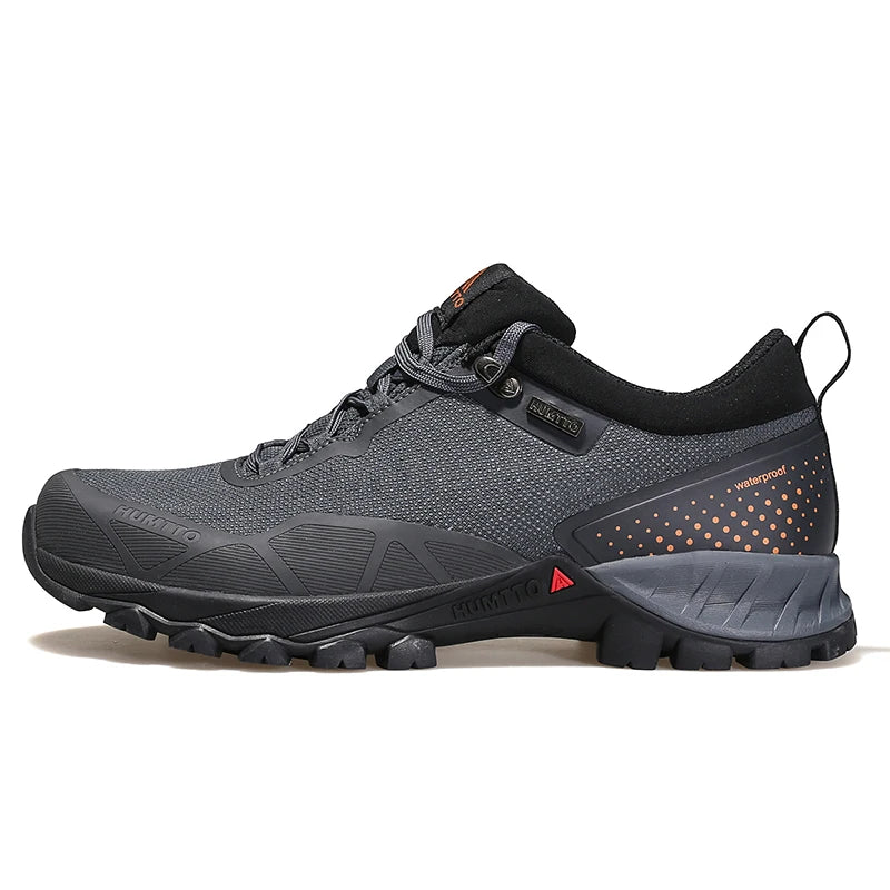 HUMTTO Trekking Shoes for Men Waterproof Climbing Hiking Shoes Mens Sports Luxury Designer Outdoor Leather Safety Sneakers Man