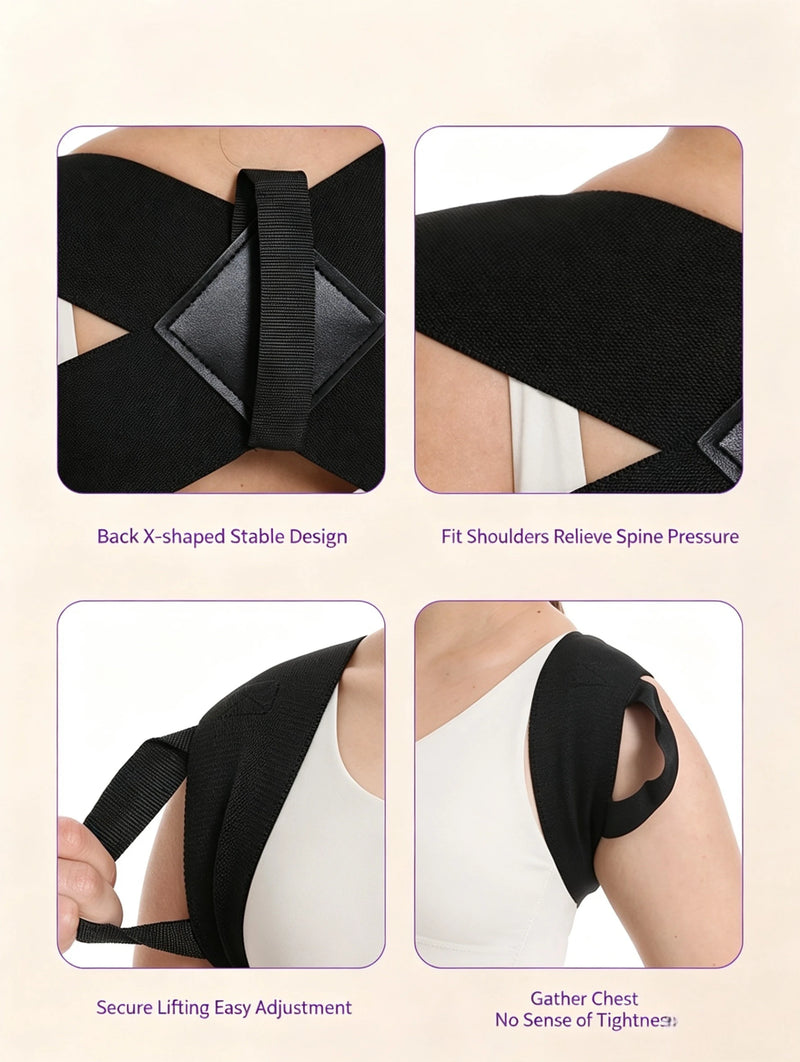 Shoulder Straightening Posture with Straight Back, Chest Lifting, Hunchback Correction, Back Stretching Training, Beautiful Back