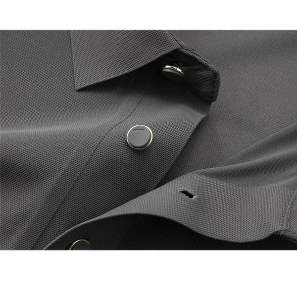 Men's Antibacterial Cooling Polo Shirt - UPF 50+ Sun Protection, Moisture Wicking & Odor Resistant, Quick-Dry Sport Top
