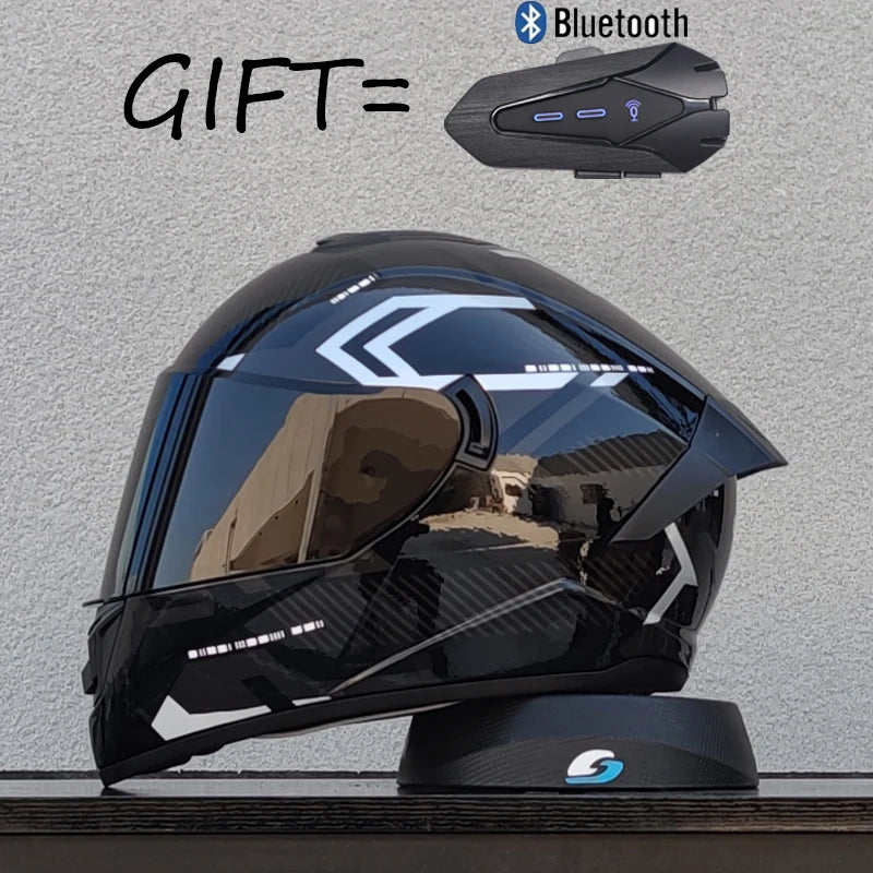 Gift Bluetooth Original Motorcycle Helmet Full face helmet Off Road Cascos para motos DOT  Certification Capacete Casco moto