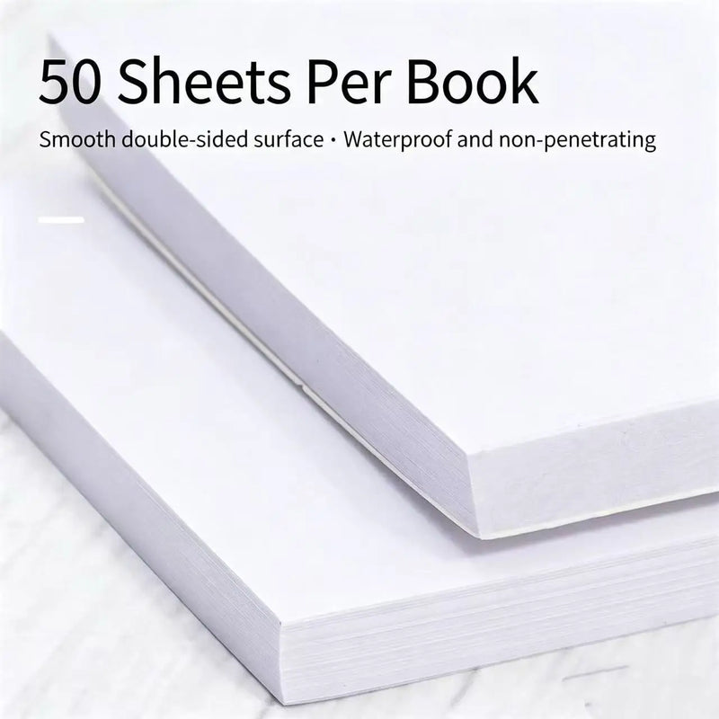 Disposable Nail Art Mixing Paper Pads Double Sided Waterproof Peel Off Nail Gel Polish Color Mixing Palette Book For Manicure Sa