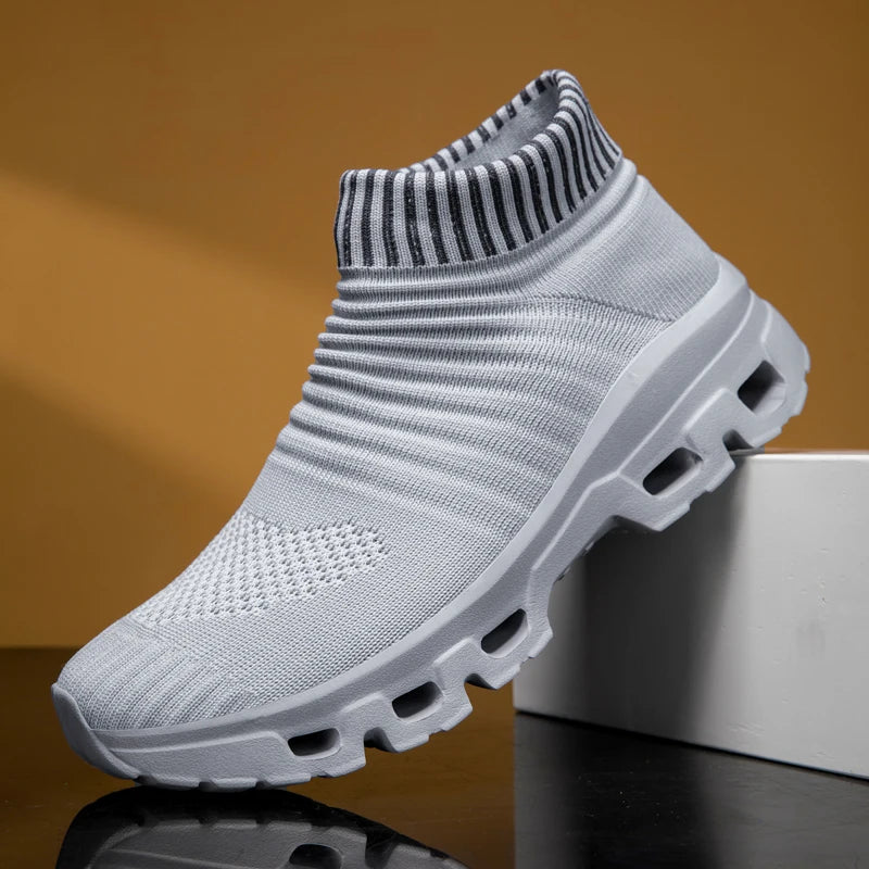Mens Walking Shoes 2025 New Lightweight Mesh Breathe Thick Soled Comfort Unisex Daily Casual Outdoor Sports Leisure Sneakers