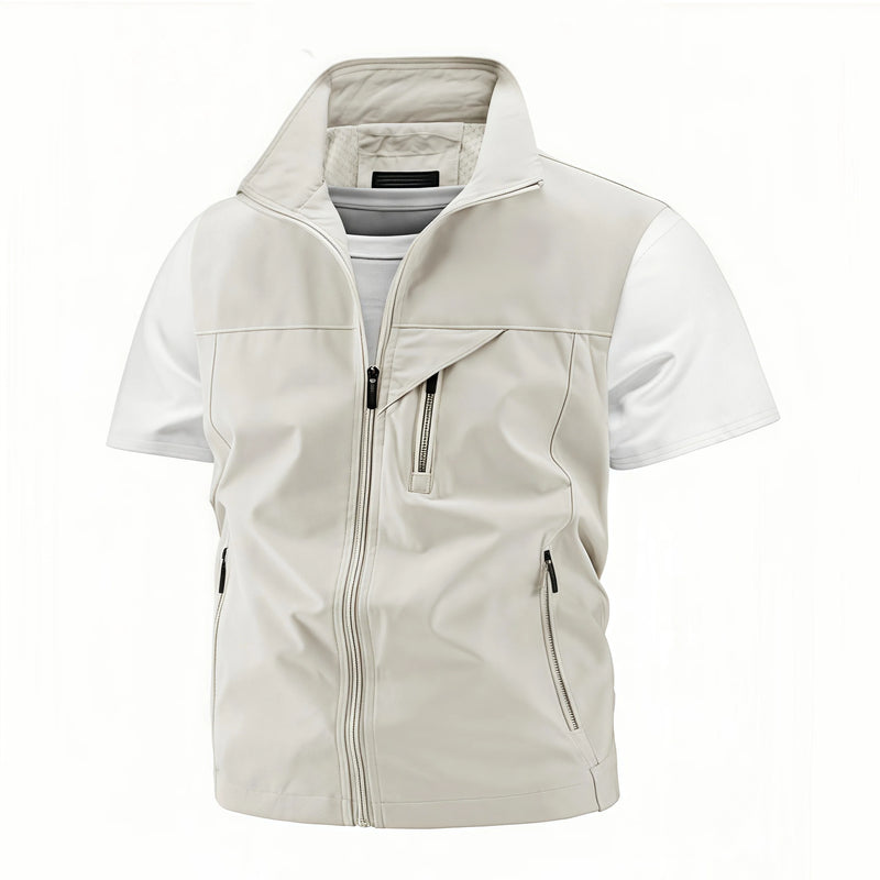 Trendy Fishing Vest Multi-Pocket Vest High-End Custom Text Logo Printed Brand Work and Leisure All-Match