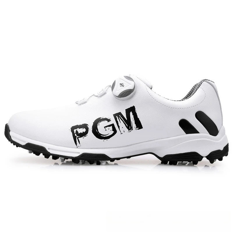 PGM Golf Men's Sneakers Rotating Lace Waterproof Breathable and Anti Slip Sports Shoes XZ103