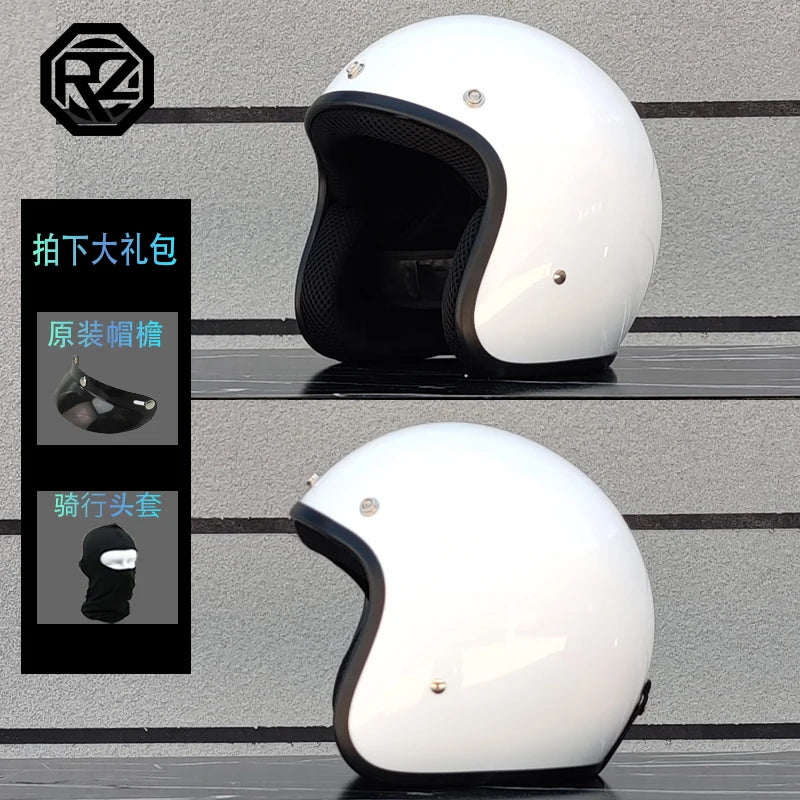 Free Shipping DOT Approved Retro Motorcycle Helmet Casco 3/4 Open Face Helmet Cafe Racer Helmet Chopper Helmet Capacete