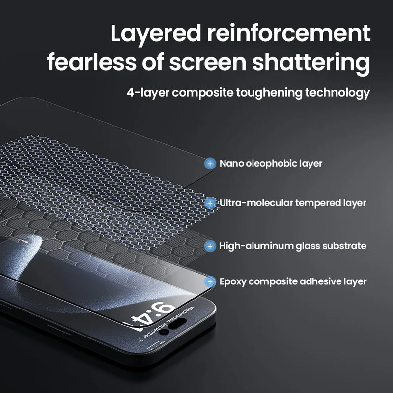Nillkin For iPhone 16 Pro Max Screen Protector For iPhone 16 Pro CP+Pro Clear Tempered Glass for iPhone 16/16 Plus With Tool