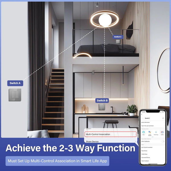 BSEED 1/2/3/4Gang 2Way Zigbee Light Switch ប៊ូតុងចុចឆ្លាតវៃ បន្ទះកញ្ចក់ Tuya Smart Life Alexa Voice Control 3 ពណ៌