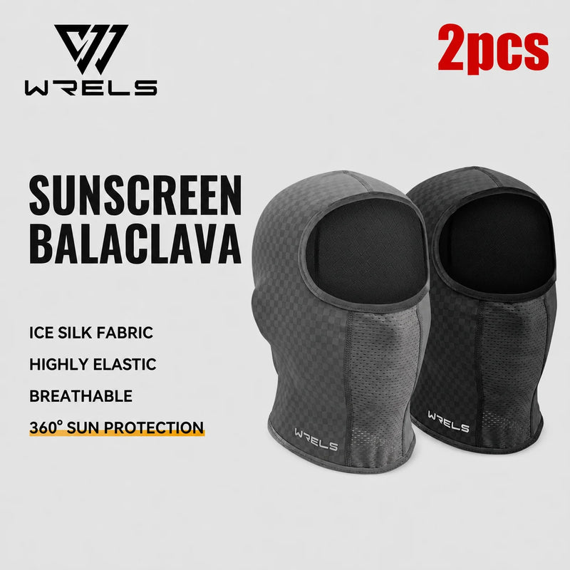 WRELS Cycling Face Mask Breathable Neck Hood Windproof Anti-UV Sun Protection Outdoor Fishing Men Women Balaclava Head Cover