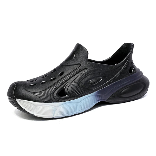 Rainbow-colored Soft Comfort Rubber Beach Sandals Mens Clogs Garden Shoes Indoor Outdoor Water Shoes Fishing Zuecos Hombre
