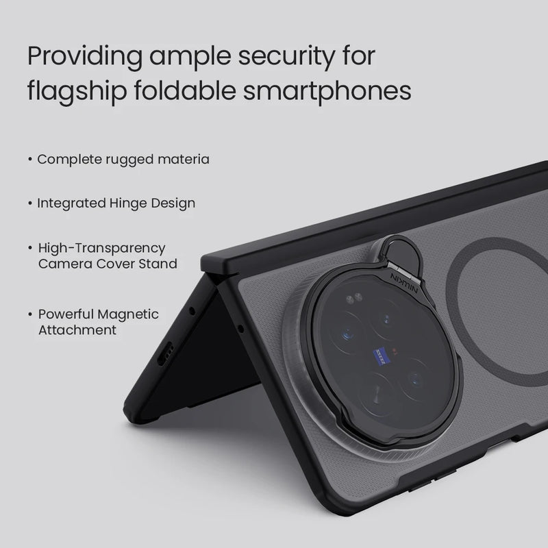 NILLKIN Magsafe Case For Vivo X Fold 6 Frosted Shield Pro Magnetic Wireless Charging Back Cover Anti Shockproof for Vivo Fold 6