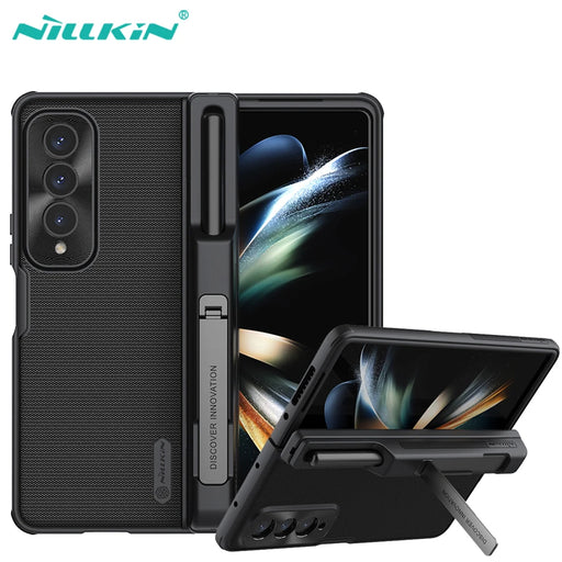 For Samsung Galaxy Z Fold 4 Case For Z Fold 5 Case NILLKIN Super Frosted Shield Folding Back Cover Kickstand With S-Pen Pocket