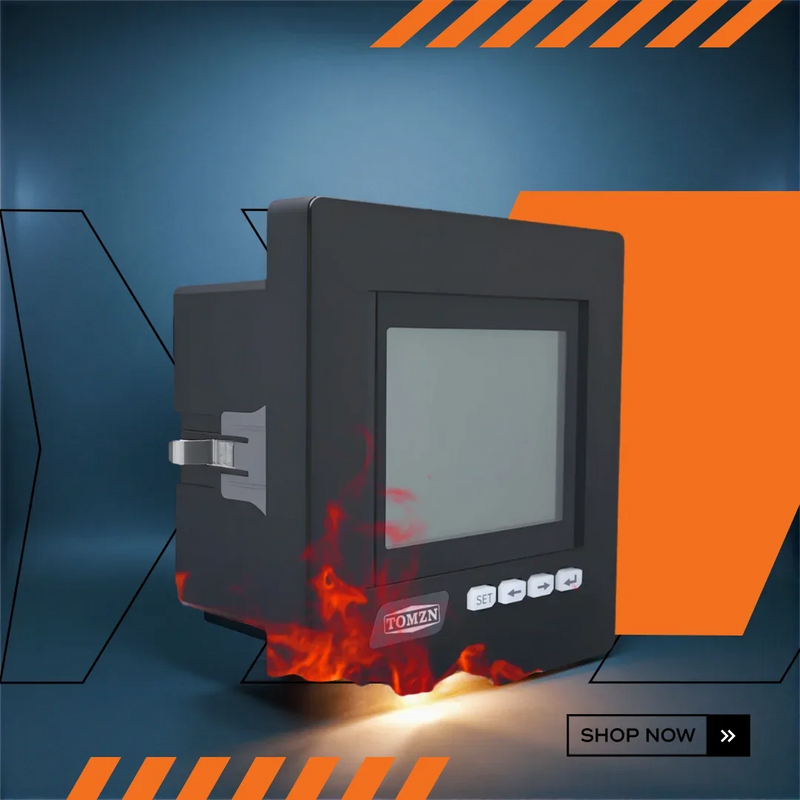 TOMZN RS485 Multifunction Meter, 3-Phase 4-Wire, Current,  with Phase/Line Voltage,Active/Reactive Power Monitoring