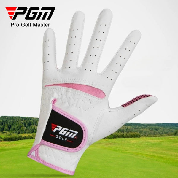 1 Pair Women's Golf Gloves Sports Anti Slip Design ST007