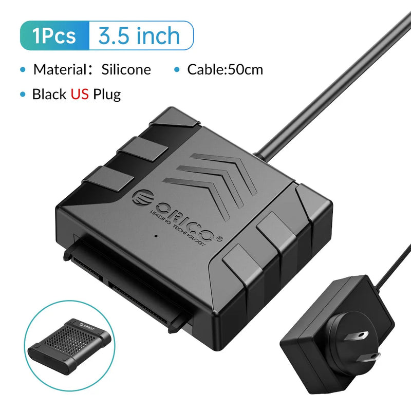 ORICO 2.5" Shockproof HDD Silicone Case Protector Cover for 2.5/3.5 Inch Hard Drive SATA Adapter Set DIY Hard Drive Case 5PCS