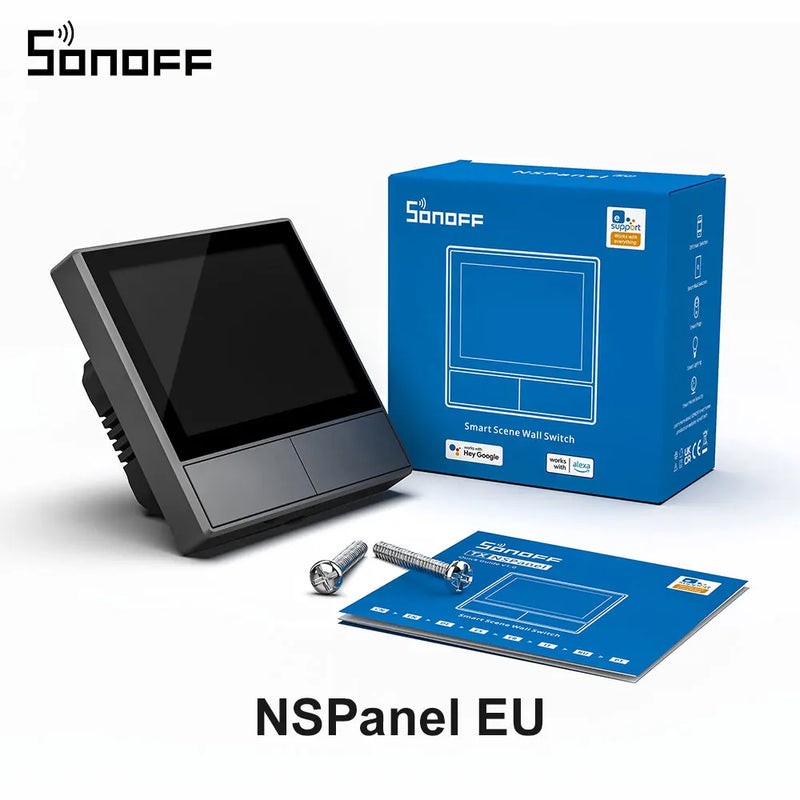 SONOFF NSPanel Smart Scene HMI Wall Switch White EU/US Multiple Control Thermostat Real-Time Weather Display via eWeLink APP
