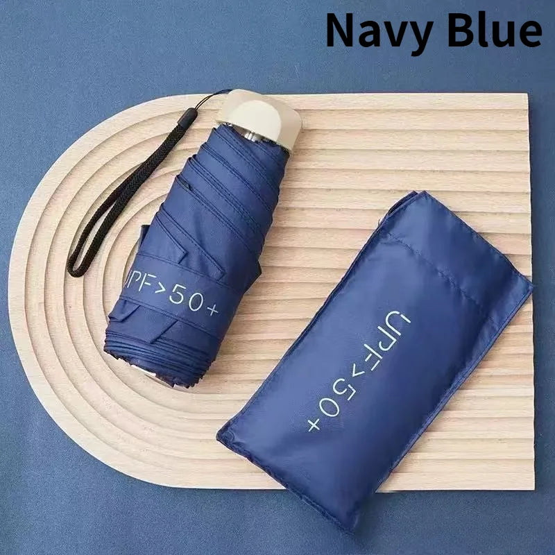 1pc 6 bones sunshane Umbrella Manual Opening And ClosingPerfect for Sun Protection And Portability for Commuting, Shopping