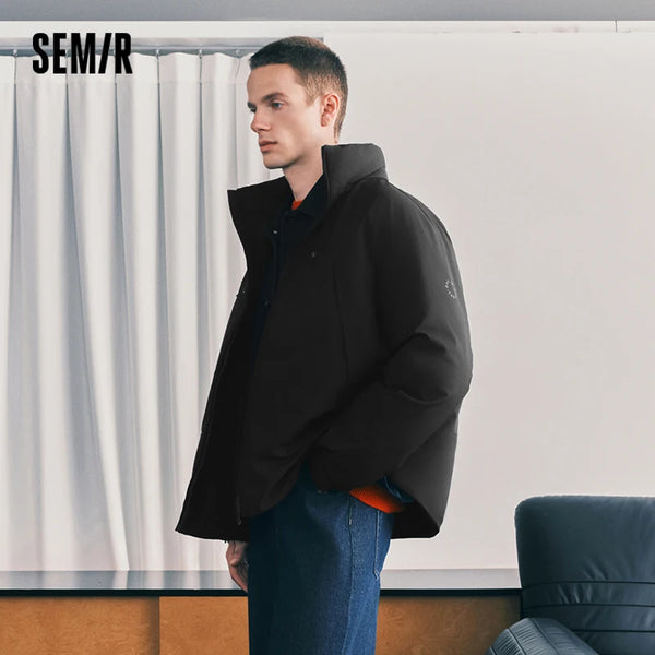 អាវក្រៅបុរស Semir ការពារទឹកជ្រាប ការពារខ្យល់ ធន់នឹងស្នាមប្រឡាក់ ការពារកម្ដៅថ្ងៃ 2026 សម្រាប់រដូវរងា ស្រទាប់ខាងក្រៅ អ៊ីសូឡង់កម្ដៅ
