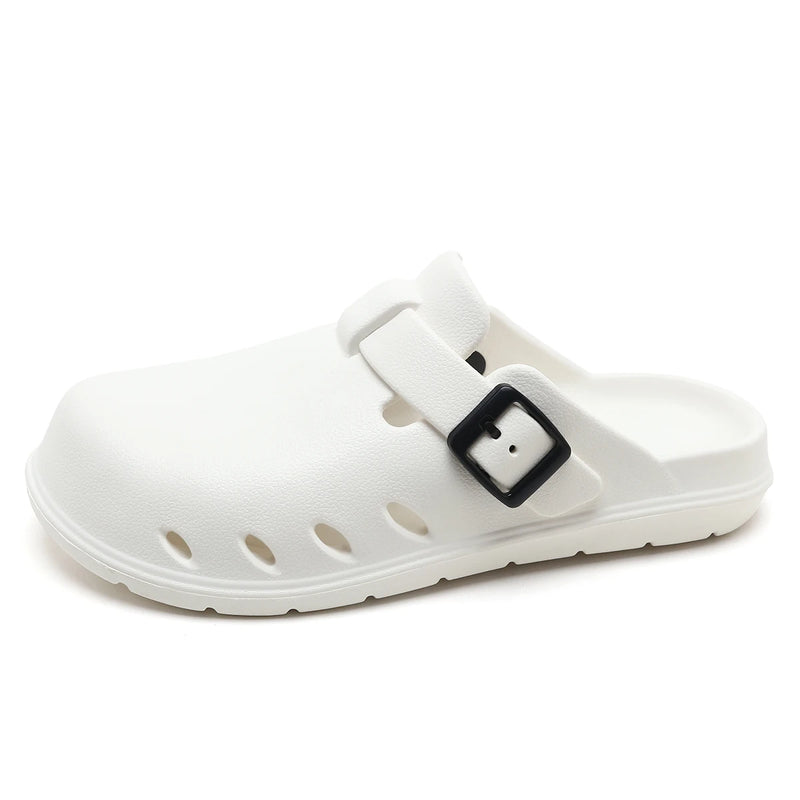 Summer Mens Cover Toes Sandals Men Breathable Soft Rubber Sandals Slippers Lightweight Big Size 46 47