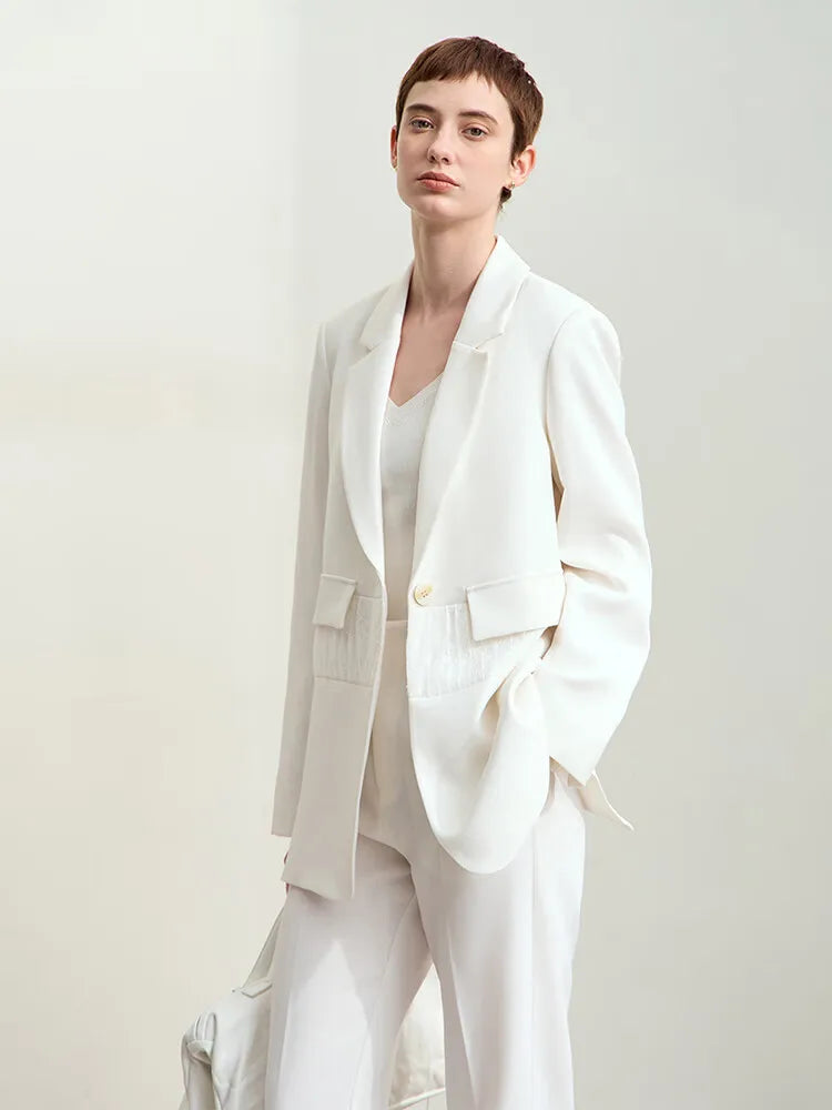អាវធំនារី Amii Minimalism 2025 រដូវស្លឹកឈើជ្រុះថ្មីសម្រាប់នារីការិយាល័យ រចនាបថចរ ស្មា វិជ្ជាជីវៈ អាវក្រៅរលុង 12443009