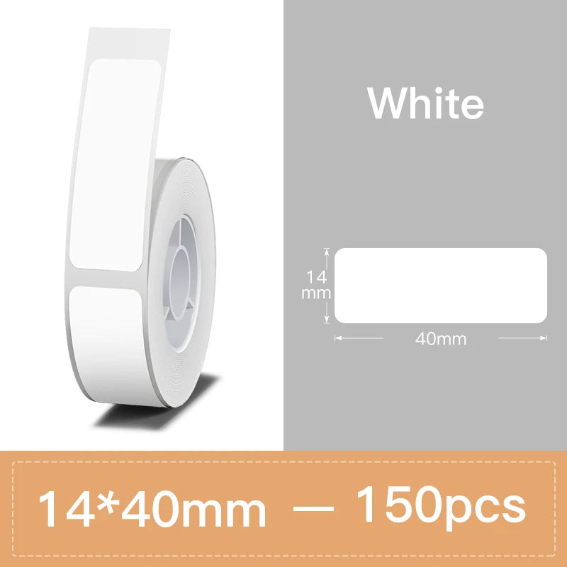 Niimbot N1/B18 PET Label Paper 2 Rolls Scratch-Resistant Tapes Carbon Ribbon Sticker Keep 8-10 Years For Portable Label Printer