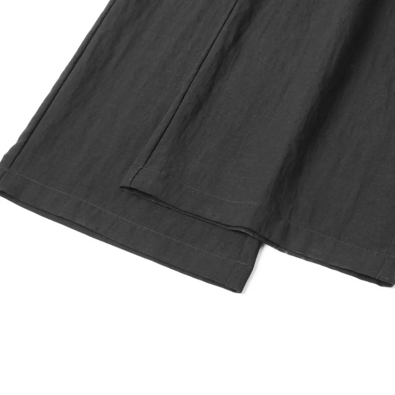 Cool Touch Men’s Summer Pants - Anti-Crease, Breathable & Light, Drawstring Closure, Loose Style for Hot Weather Sunscreen