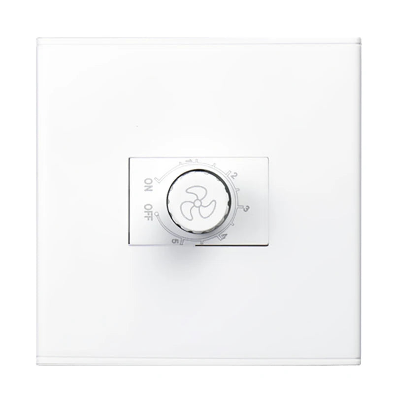 86 Type Ceiling Universal Fan Adjustment Stepless Speed Controller 15W-200W Fan Switch Wall panel 220V White controller governor