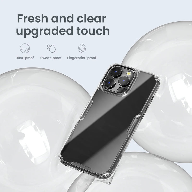 Nillkin For iPhone 16 Pro Max Case Nature TPU Case for iPhone 16 Pro Transparent Clear Soft Silicone Cover For iPhone 16 Cases