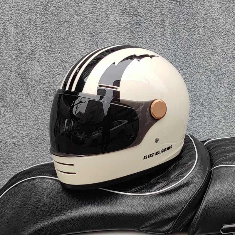 ORZ-806 Motorcycle helmet retro cruise motorcycle full helmet personalized lens ABS material