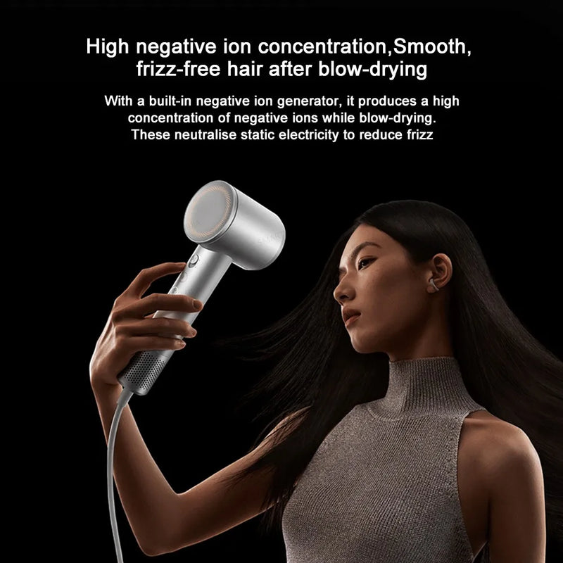MIJIA High‑Speed Hair Dryer Pro,110k RPM,70 m/s Air,8 Airflow Modes,50 °C Constant Temp,200M Ions,CN Version With Ada