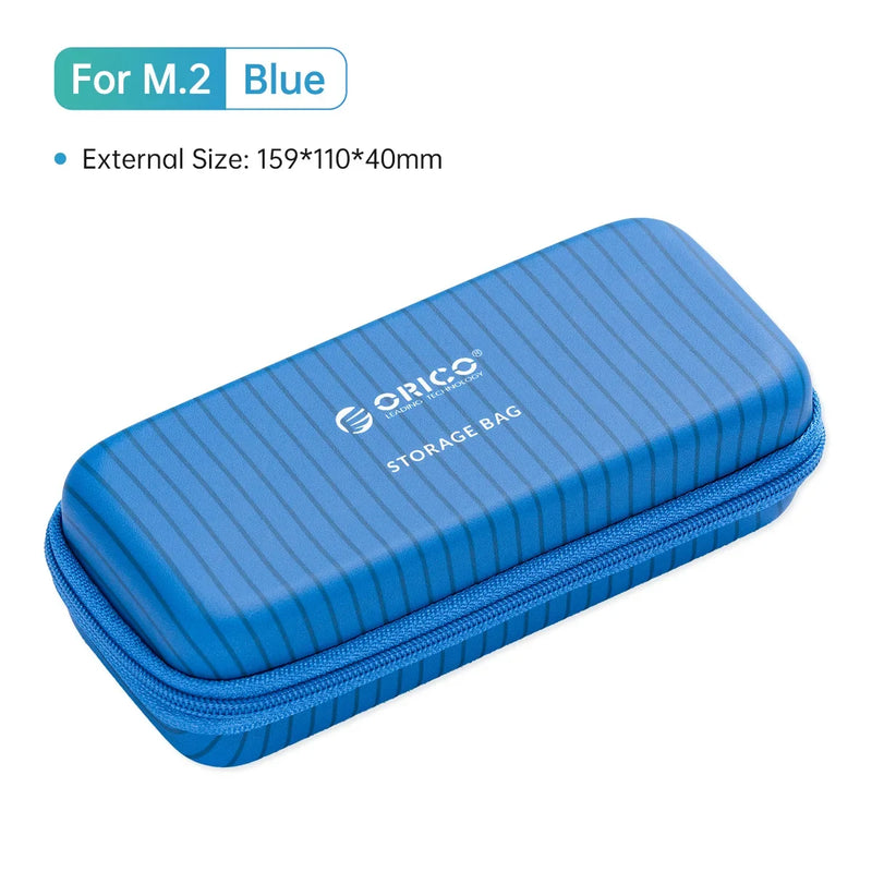 ORICO M.2 Hard Disk EVA Portable HDD Storage Protection Bag for External M.2 Hard Drive/Earphone/Data Line HDD Case
