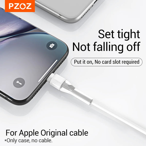 PZOZ USB C Cable Protector For iPhone 15 14 13 12 11 Pro Max Type C Cable Winder Protection Cord Saver For Original iPhone Cable