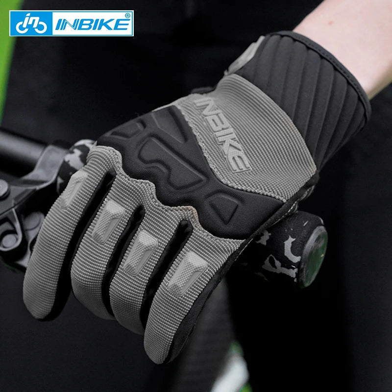 INBIKE MTB Cycling Gloves Man Touchscreen Men’s Sport Gloves Mountain Bicycle for Motorcycle Outdoor Cycling Bike Accessories