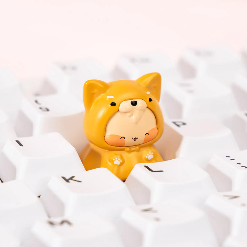 Akko Animal Artisan 3D Keycap & Switch Tester with Clicky Creamy Cyan Switch MX Mechanical Keyboard DIY Kawaii Desk Accessories
