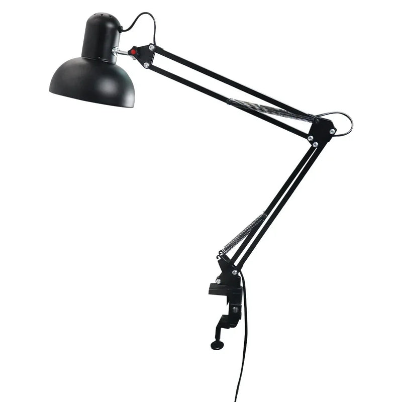 Durable Foldable Stable Desk Lamp Clip on Light Telescopic Eye Protection Retro Bedroom Computer Table Lamp Decor for E27 Bulb