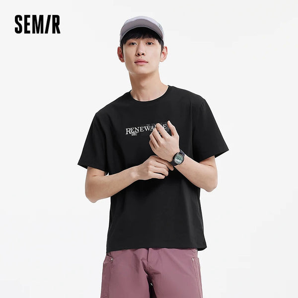 អាវយឺតបុរស Semir ឆ្នាំ ២០២៦ ស្រូបយកសំណើម ស្ងួតរហ័ស ប្រឆាំងបាក់តេរី បោះពុម្ព មកដល់ថ្មី ទន់ ពាក់ប្រចាំថ្ងៃធម្មតា