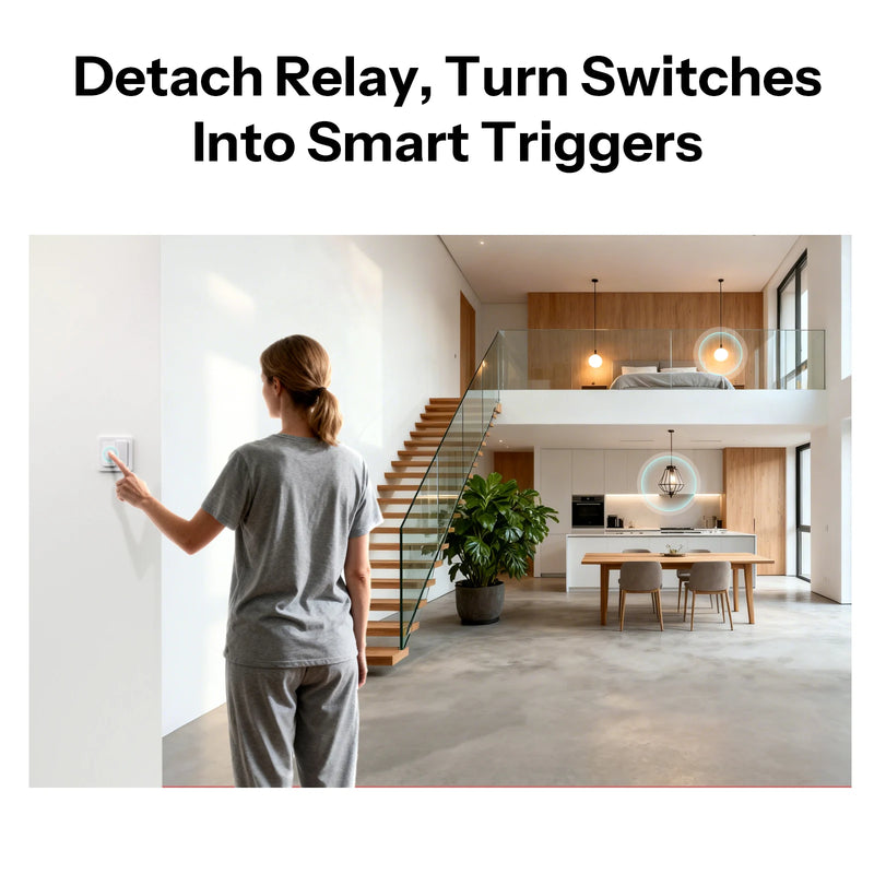 SONOFF MINI DUO-L 2-Gang Zigbee Smart Switch MINI-ZB2GS-L No Neutral Wire Required Dual-Channel External Switch Control Smaller