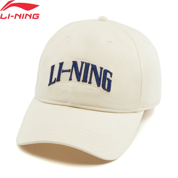 មួកបេស្បល Li-Ning សម្រាប់បុរស និងស្ត្រី ទំហំ 56-60 សង់ទីម៉ែត្រ កប្បាស 100% ដែលអាចដកដង្ហើមបាន មួកទាន់សម័យសម្រាប់លំហែកាយ AMYW127