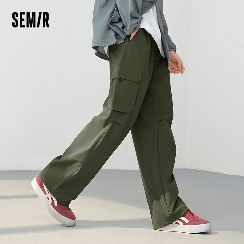 Semir Men Pants Quick 2026 Dry Cooling Outdoor Functional Drawstring Workwear Urban Casual Everyday Style Soft Comfortable