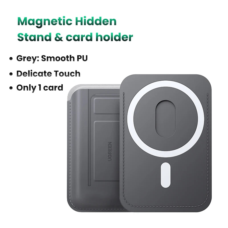 UGREEN Magnetic Card Bag Holder Card Wallet Phone Stand for Magsafe iPhone 16 15 14 13 12 Wallet Case Foldable Holder