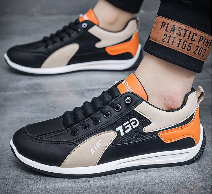 Men's flat casual shoes Four seasons lightweight soft-sole non-slip outdoor walking shoes fashion youth Joker sports board shoes