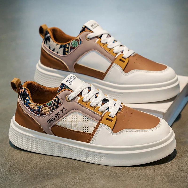 Men's casual shoes four seasons new breathable soft-sole non-slip comfort outdoor flat walking shoes students sports board shoes