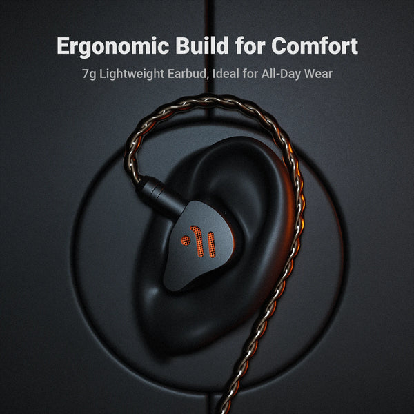 កាសស្តាប់ត្រចៀក Fosi Audio IM4 Hifi មានខ្សែ កាសស្តាប់ត្រចៀក Open-Back Dynamic Drivers IEM សម្រាប់តាមដានតន្ត្រី និងលេងហ្គេម