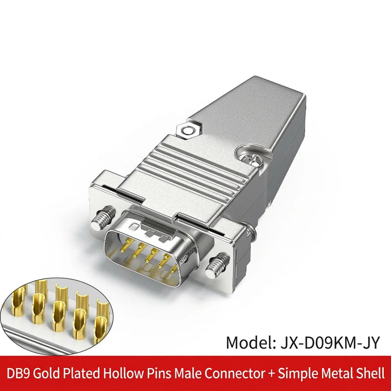 DIVEDEER Industrial DB9 Male & Female Connectors 9-Pin RS232/485 Serial Port COM Adapter Plug
