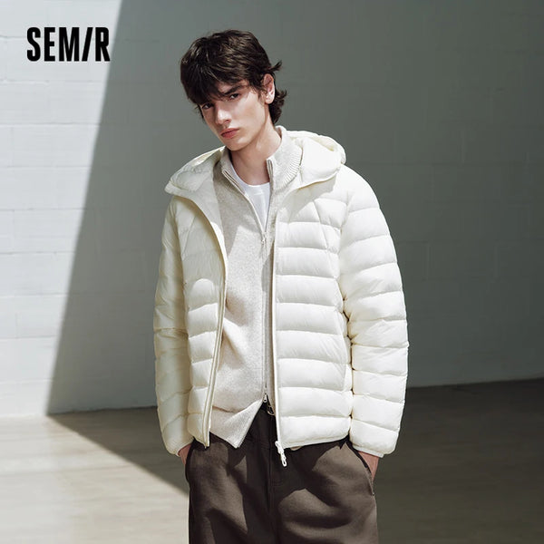 អាវធំ Semir សម្រាប់បុរសនិងស្ត្រី ៩០ ភាគរយ ធ្វើពីរោមចៀម មានក្រណាត់ មានស្រទាប់ខាងក្នុងការពាររោមចៀម ទម្ងន់ស្រាល រចនាបថទំនើប ថ្មីឆ្នាំ ២០២៦